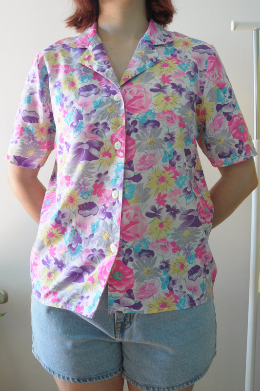 Chemise jardin de fleurs