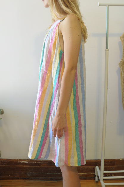 Robe en lin bord de plage