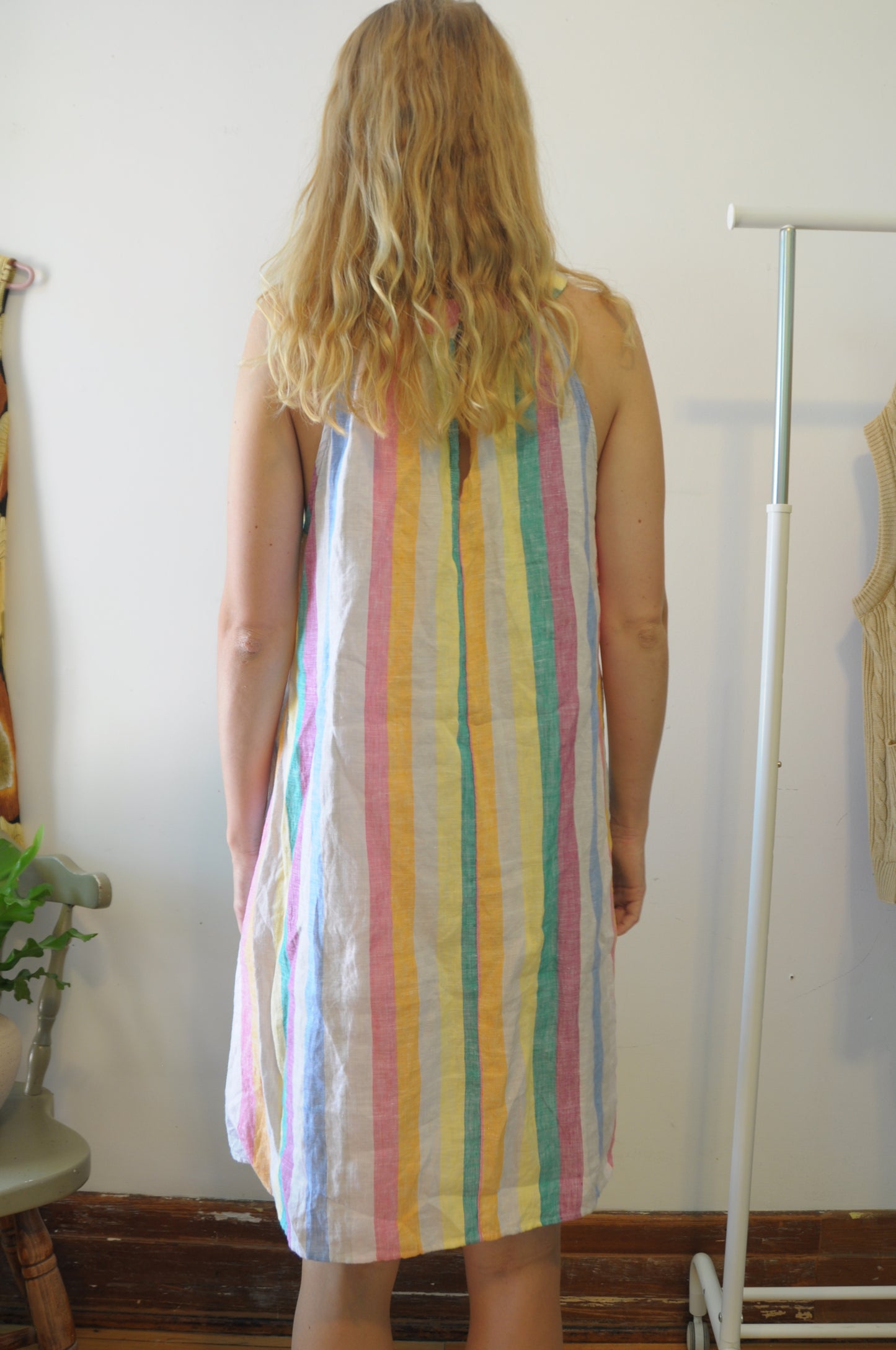 Robe en lin bord de plage
