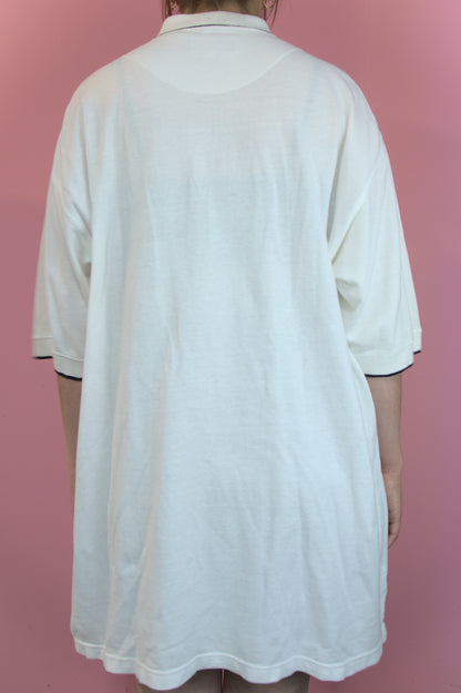 Long polo blanc
