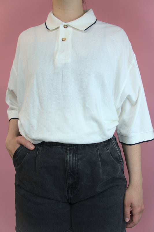 Long polo blanc