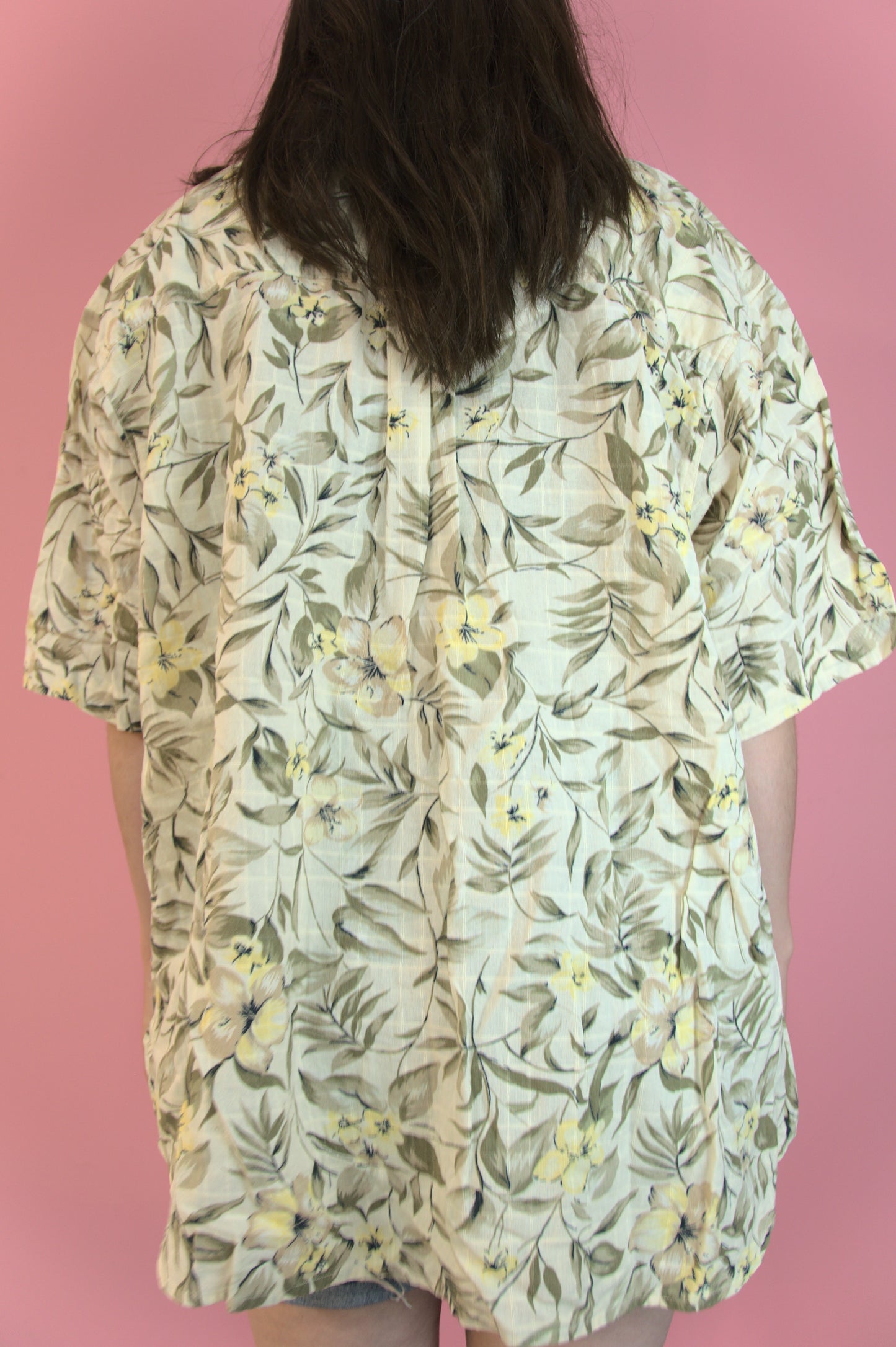 Chemise hibiscus jaunes